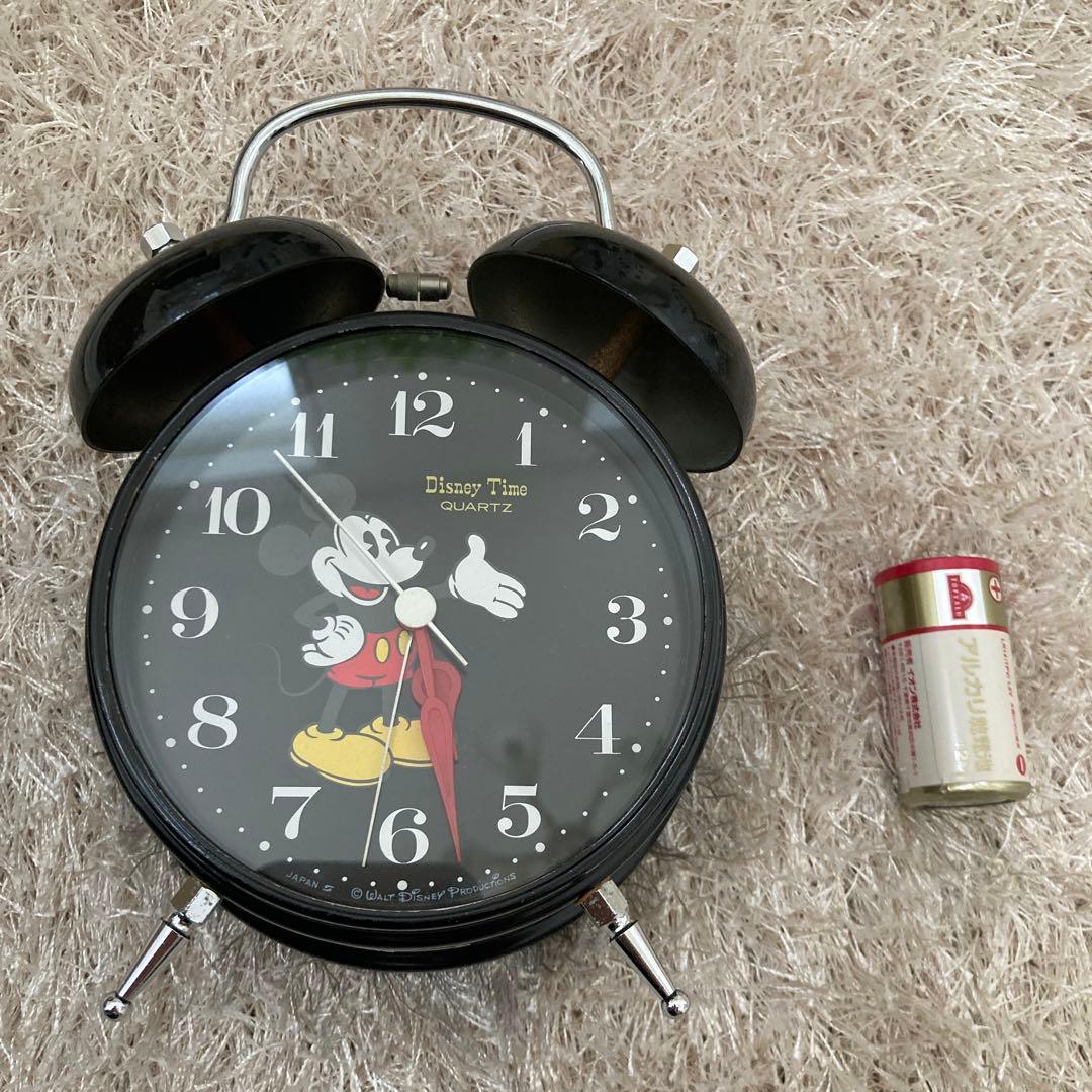 ディズニータイム 目覚まし時計 昭和レトロ ミッキーマウス時計 日本製