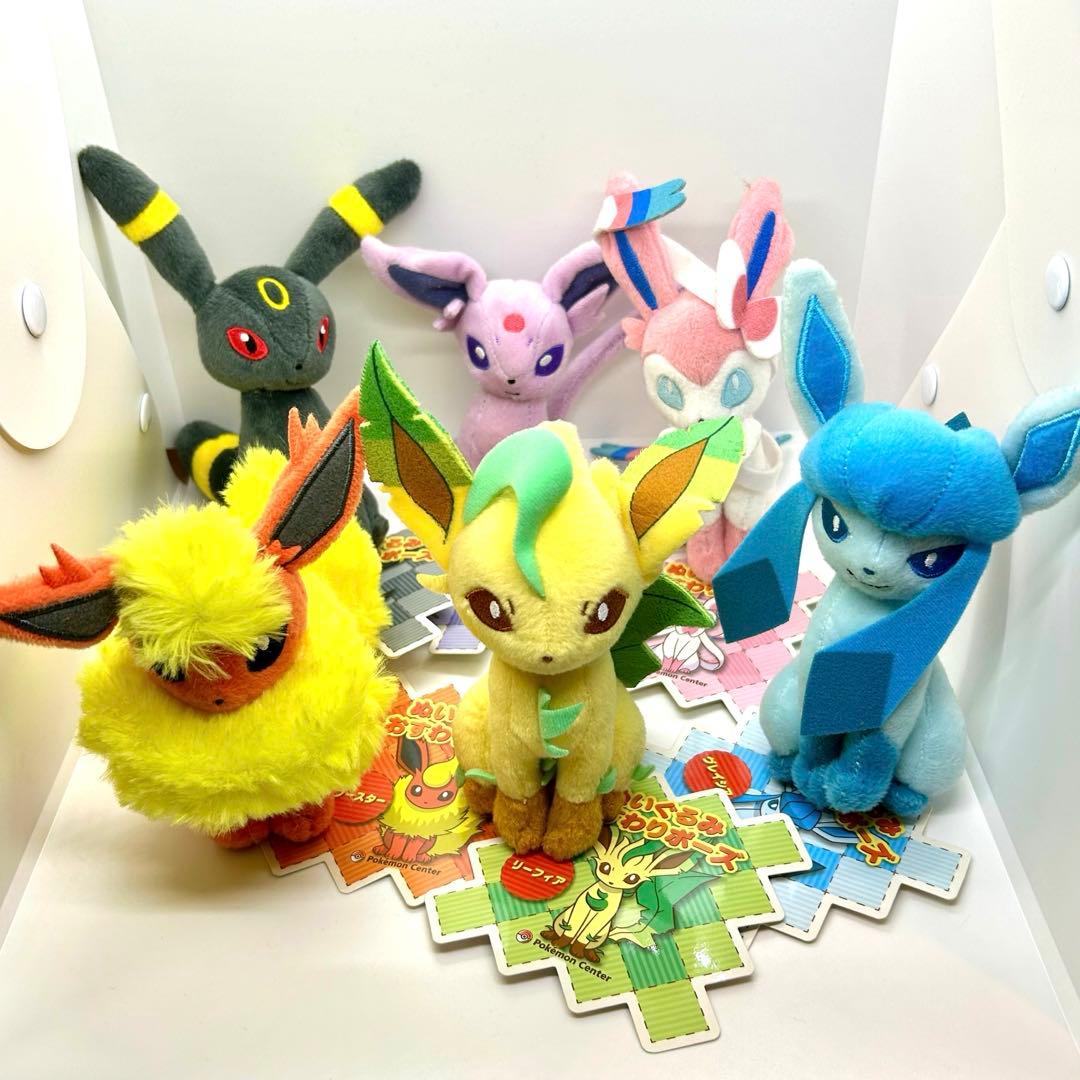 ポケモンセンター ブイズ6匹セット ぬいぐるみ おすわりポーズ - メルカリ