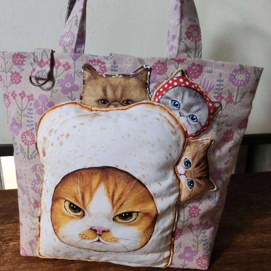コヤンイサムチョンねこちゃんたくさんトートハンドメイド