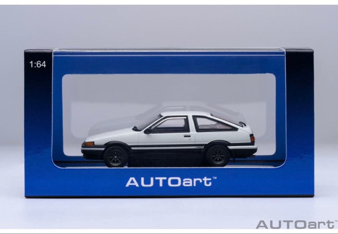 AUTO art頭文字D トレノAE86 1/64 豆腐パーツ付属 - メルカリ