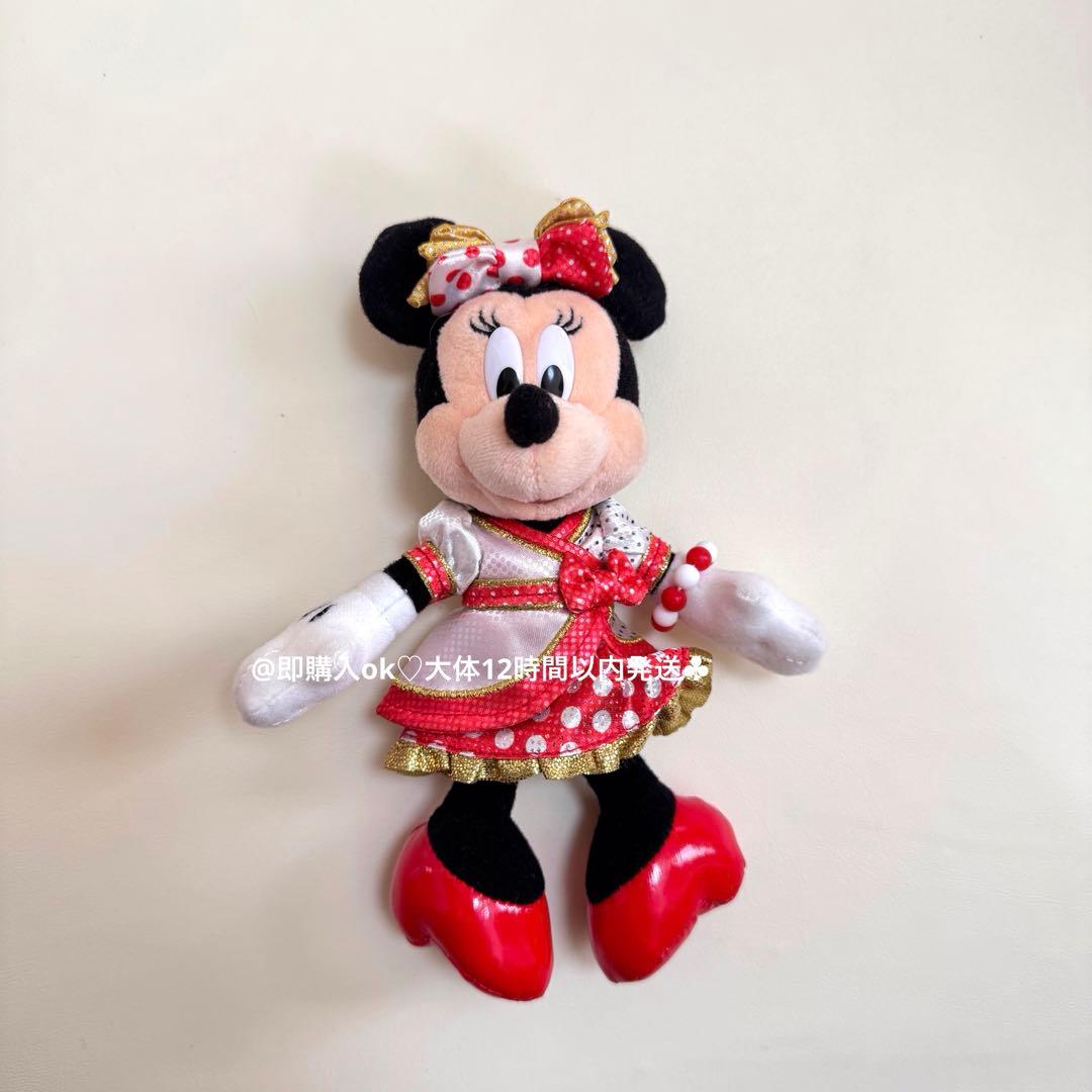 ぬいぐるみバッジ ミニー キーホルダー ベリーベリーミニー