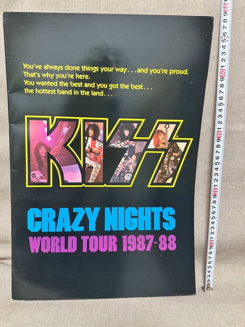 KISS CRAZY NIGHTS ツアープログラム 1987-88 写真満載 KISS Crazy Nights World Tour 1987-88 Original Concert Program VTG