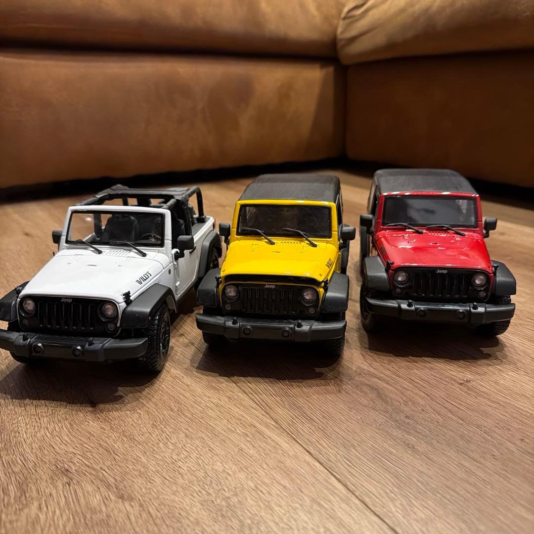 Maisto マイスト jeep ラングラー 1/18 ミニカー 3台セット - メルカリ