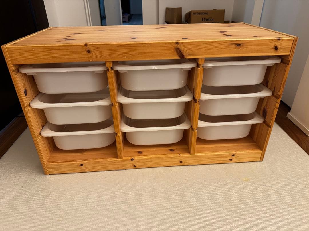 IKEA イケア トロファスト 木製ラック 収納ボックス おもちゃ収納