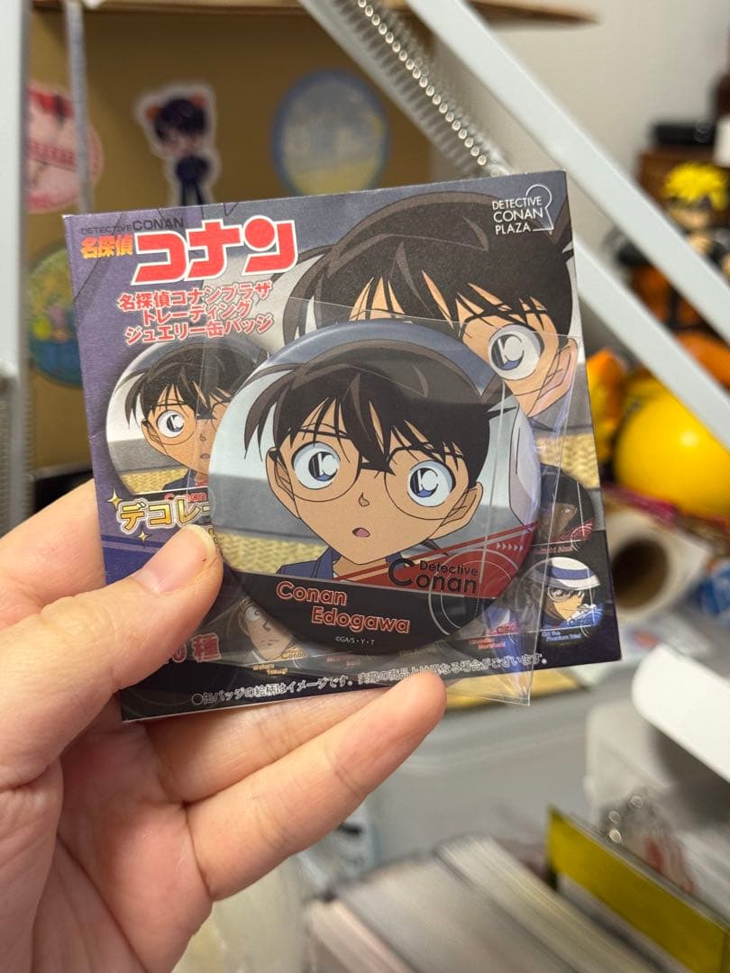 名探偵コナン プラザ トレーディングジュエリー 缶バッジ 江戸川コナン