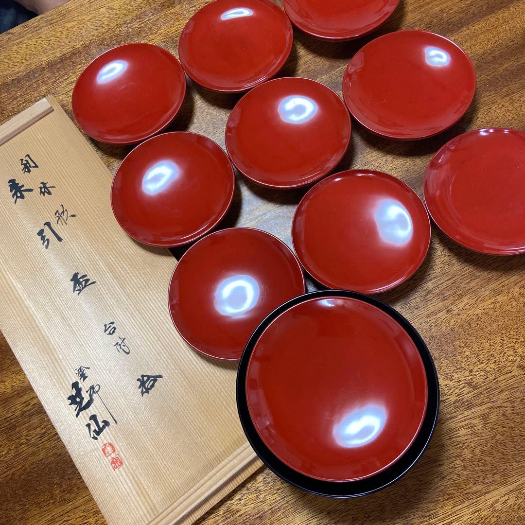 漆塗　杯セット 山中塗 カップ | 白檀 シングル L | 黒×赤セット | ウチキ