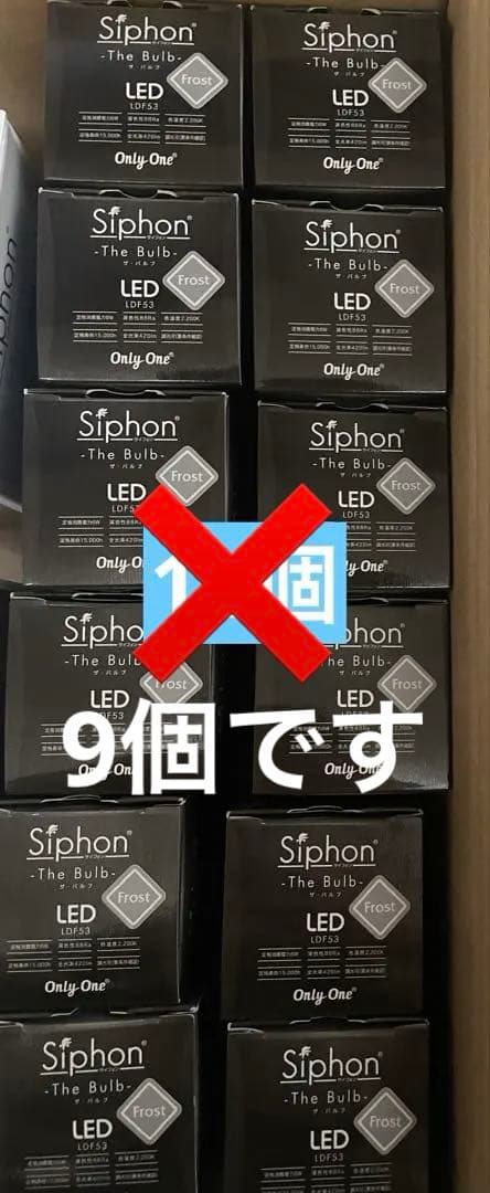 Siphon LED電球 LDF53D E26 フロスト 12個 フィラメントLED電球「Siphon」 The Bulb LDF53D フロスト ザ・バルブ