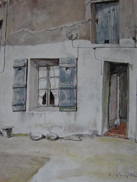 藤田嗣治、Paysage-maison a Villiers-le-Bacle - メルカリ