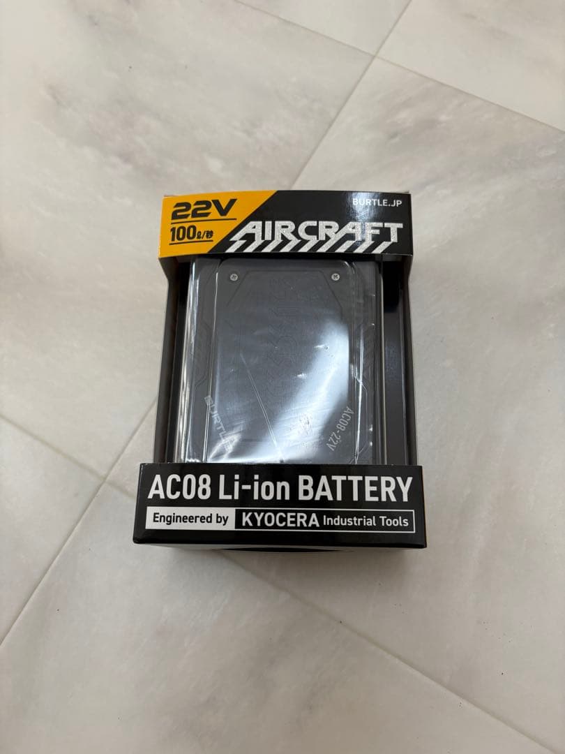 バートルAC08 リチウムイオンバッテリー 22V 新品 バートルエアークラフトAC08リチウムイオンバッテリーセット(22V)