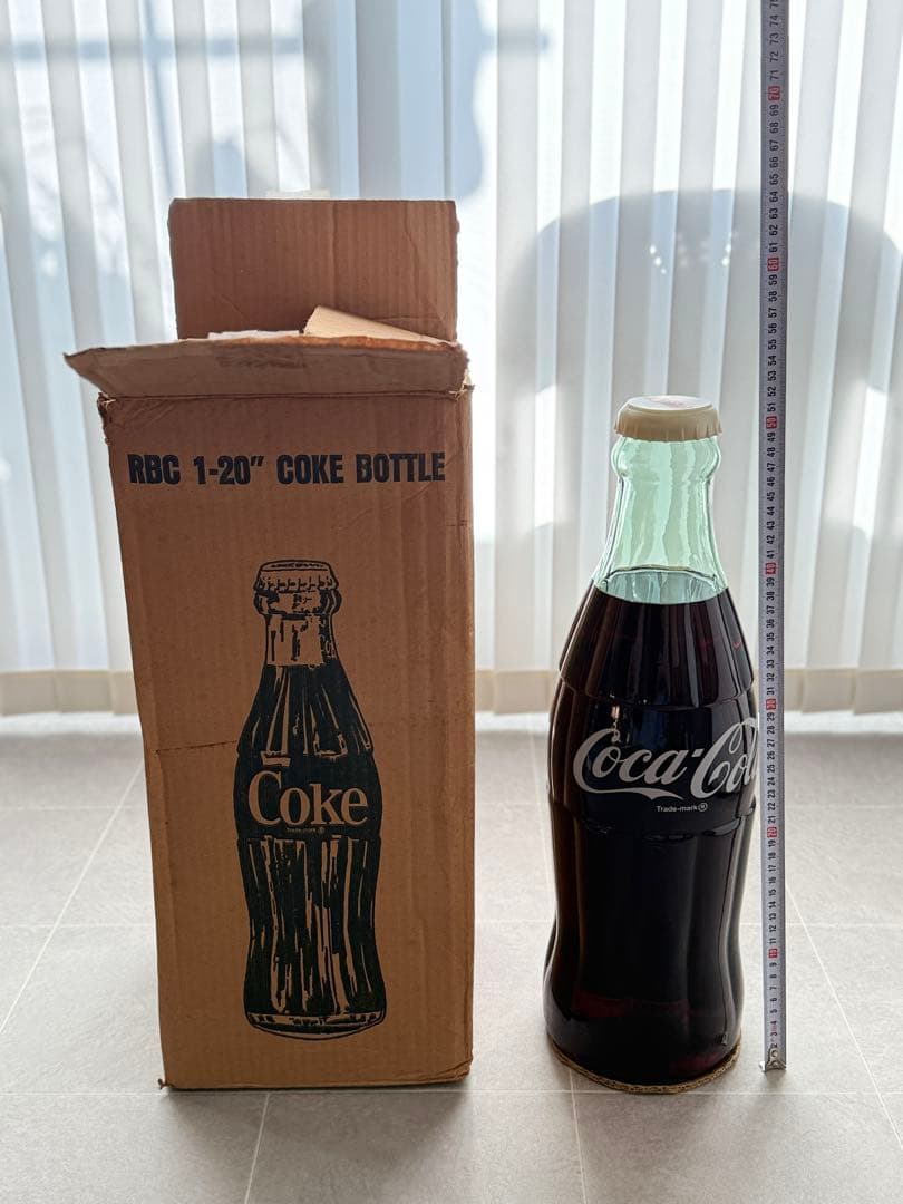 Coca-Cola 瓶 51㎝　アンティーク コカ・コーラ - 台湾製 コカ・コーラ ガラス製 可口可楽 アンティーク