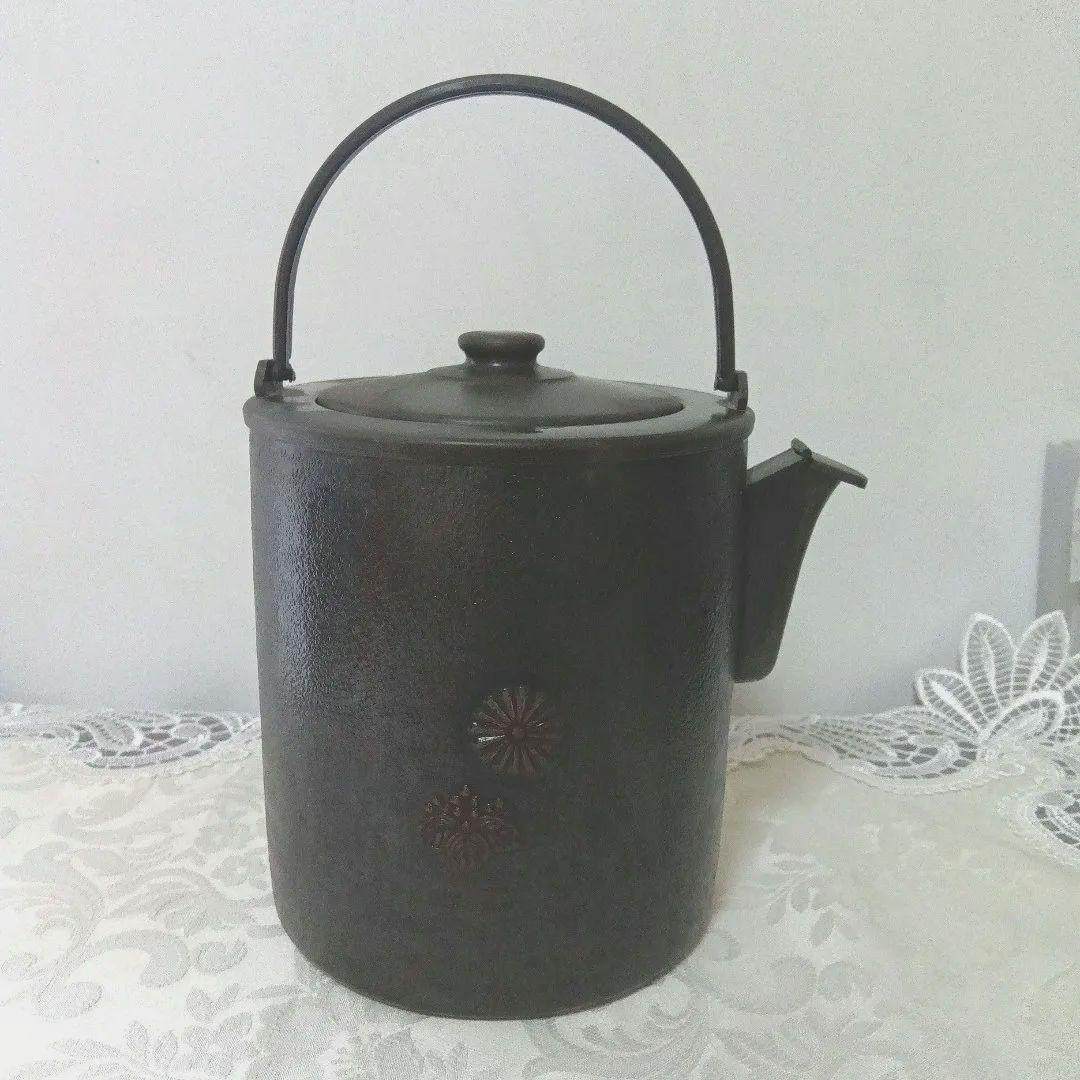 洗瓶 水次 菊桐紋 茶道具 銅製 S115241456