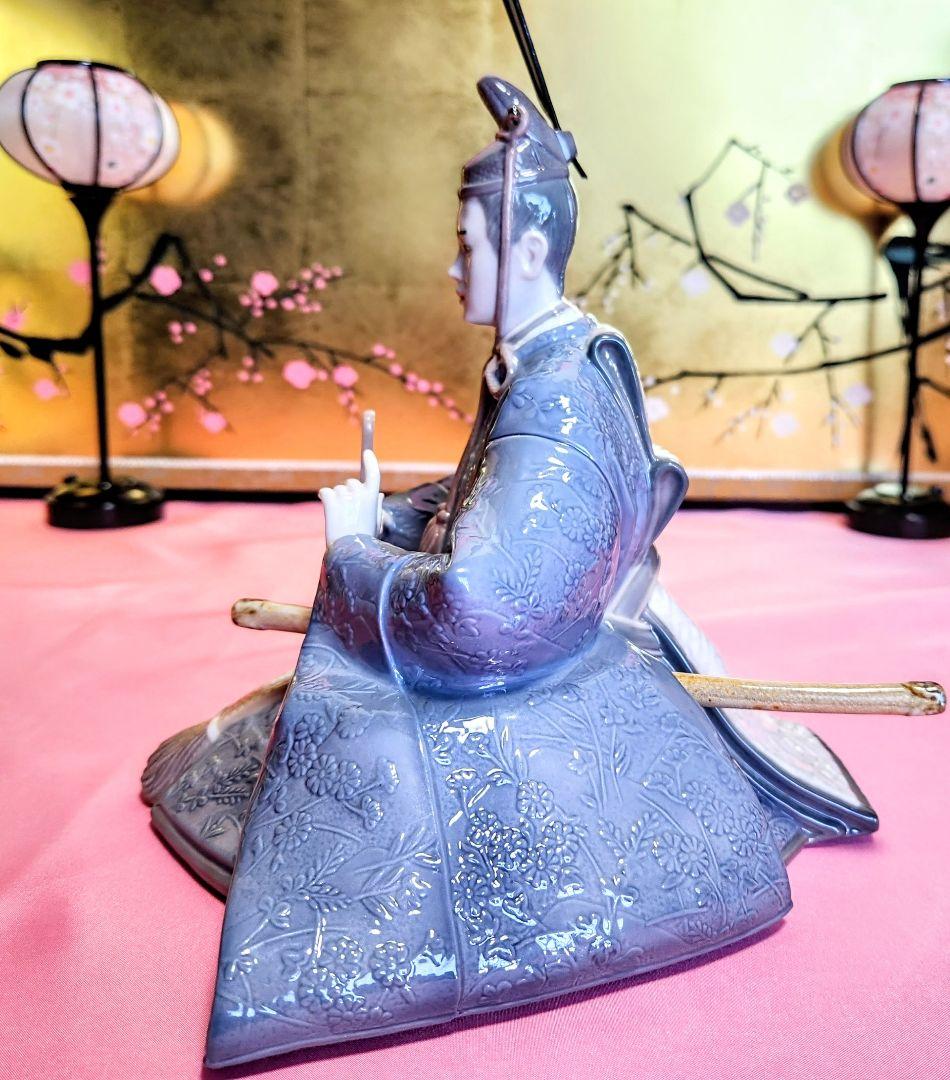 かえ二郎リヤドロ 《極美品》【親王飾り・お内裏様セット】　雛人形セット
