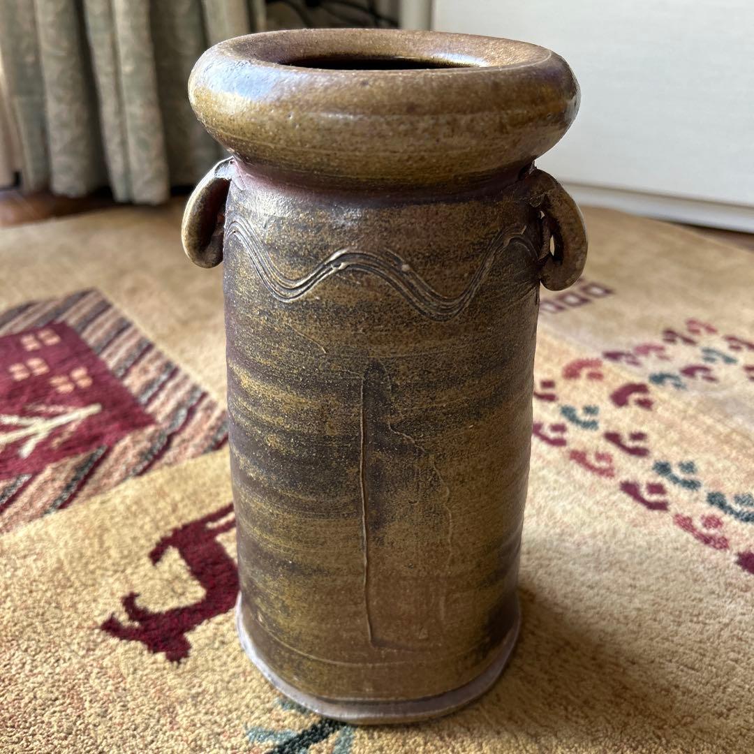 備前焼　大花瓶 今成研二 備前焼 窯変大花入 高さ48cm 花器 置物 フラワーベース 花瓶