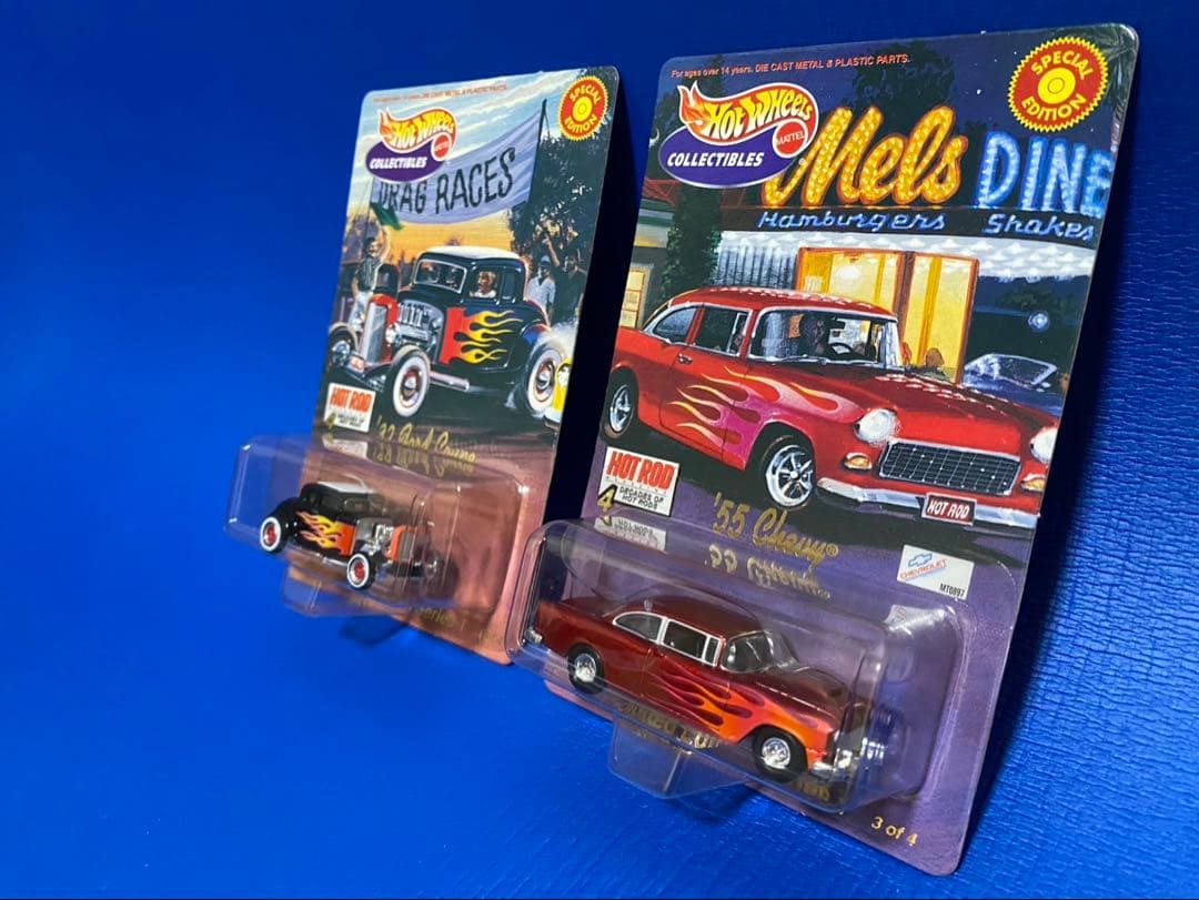 Hot Wheels 55 Chevy & Drag Races セット Hot Wheels 2024 Custom 53 Chevy Purple Treasure Hunt & '55 Chevy