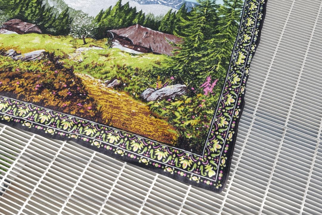 80s Moutain Rug ビンテージ 絨毯 ラグ ブランケット