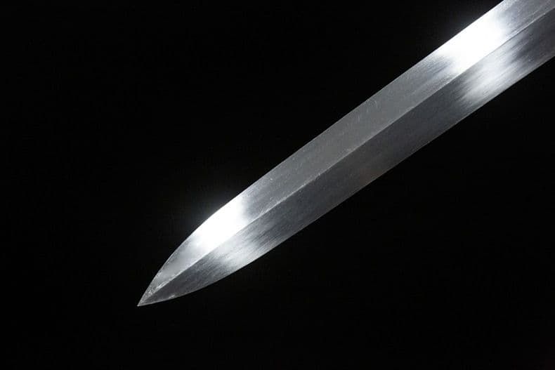 黒鞘 西洋剣 古兵器 武具 手鍛造打 鋼刀 冷兵器 護身工具