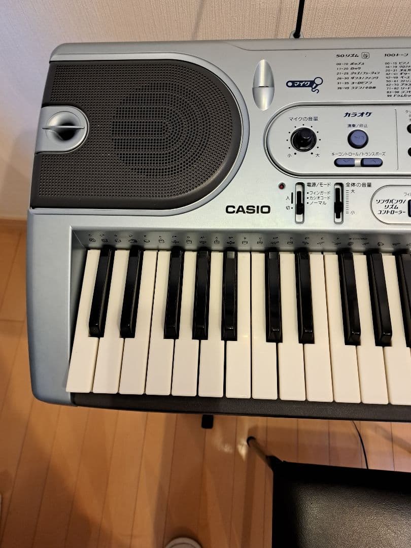 CASIO 61鍵盤 電子オルガン スタンド 譜面タテ ACアダプタ 椅子付き