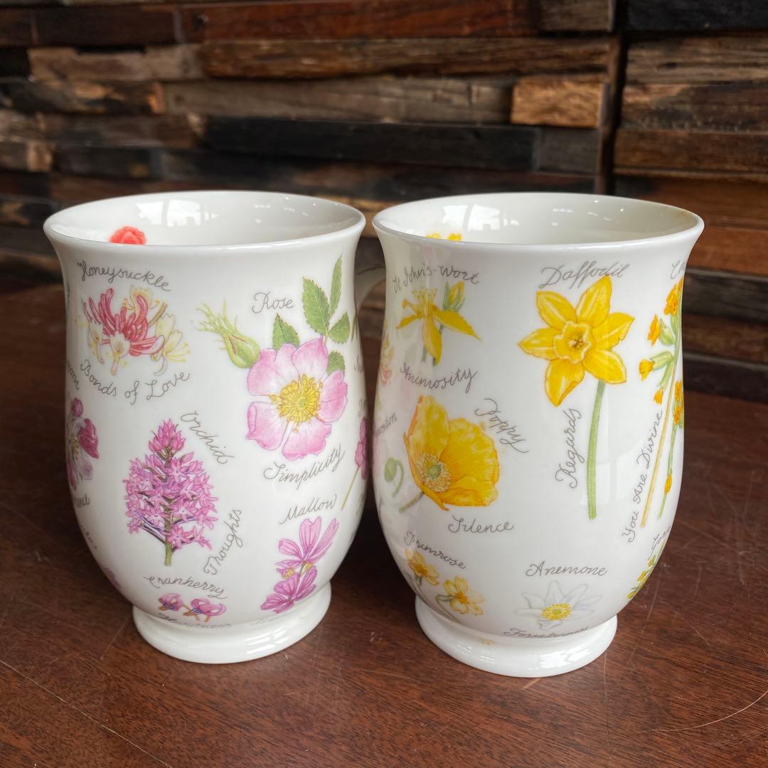 Dunoon ダヌーン マグカップ 花柄 2個セット - メルカリ