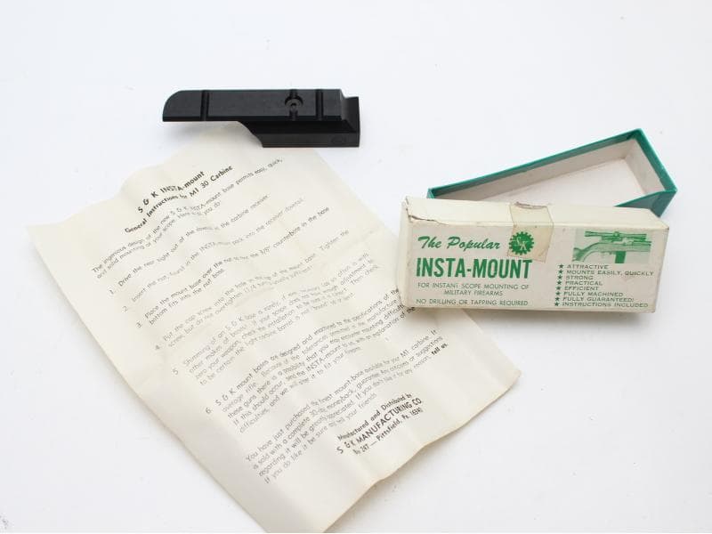 S&K実物□M1カービン スコープマウントベース□Insta Mount
