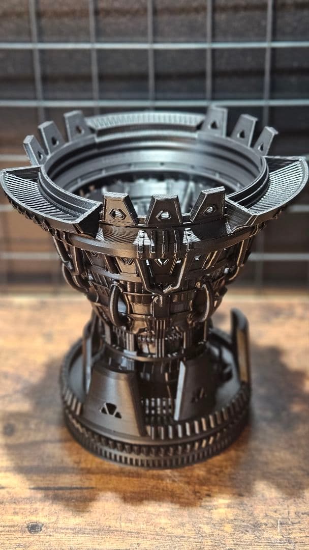 メカ鉢 3Dプリンター鉢 デザイン鉢 プランター 作家鉢 3Dプリント鉢 3Dプリンター鉢 作家鉢 植木鉢 Green5【メッシュ105B