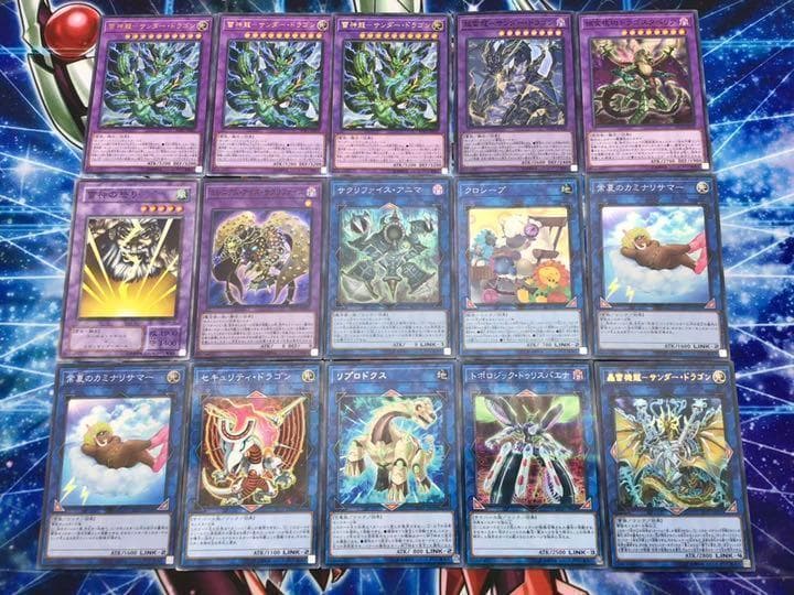 本格構築【サンダードラゴン】デッキ メイン＆EX15＆スリーブ - メルカリ