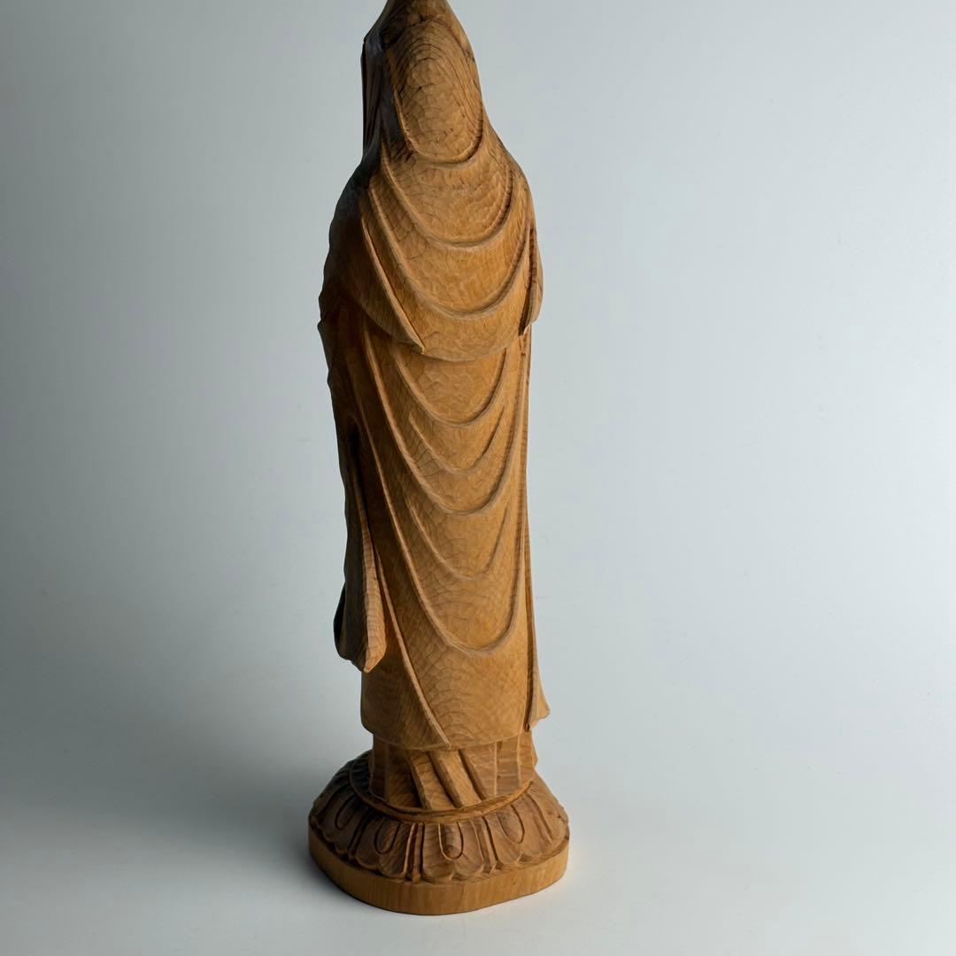 都竹峰仙 木彫 魚藍観音立像 共箱 飛騨高山 仏像 仏教美術 - メルカリ