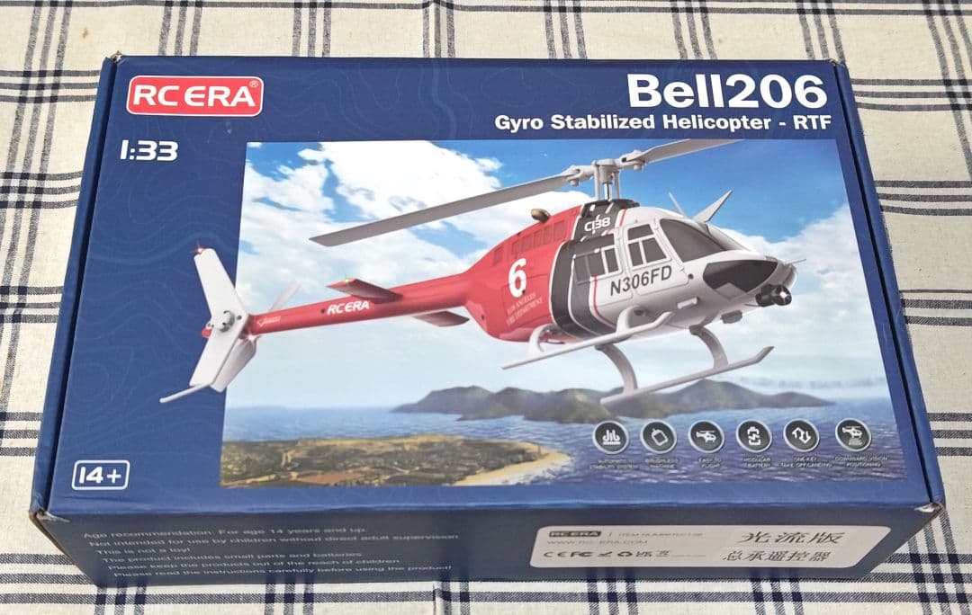 RC ERA Bell206 C138 ラジコンヘリコプター RC ERA C138 Bell 206 2.4G 6CH 6-Axis Gyro 1:33 Scale Altitude Hold