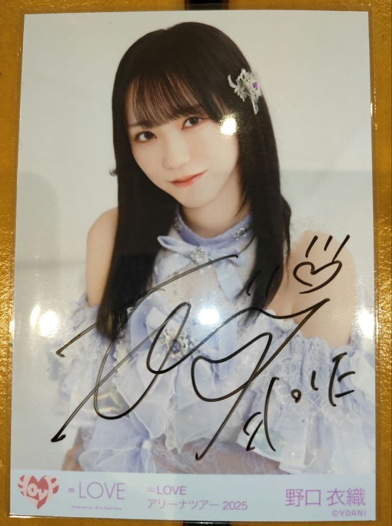 野口衣織 直筆 生写真 イコラブ 7周年 魔法少女
