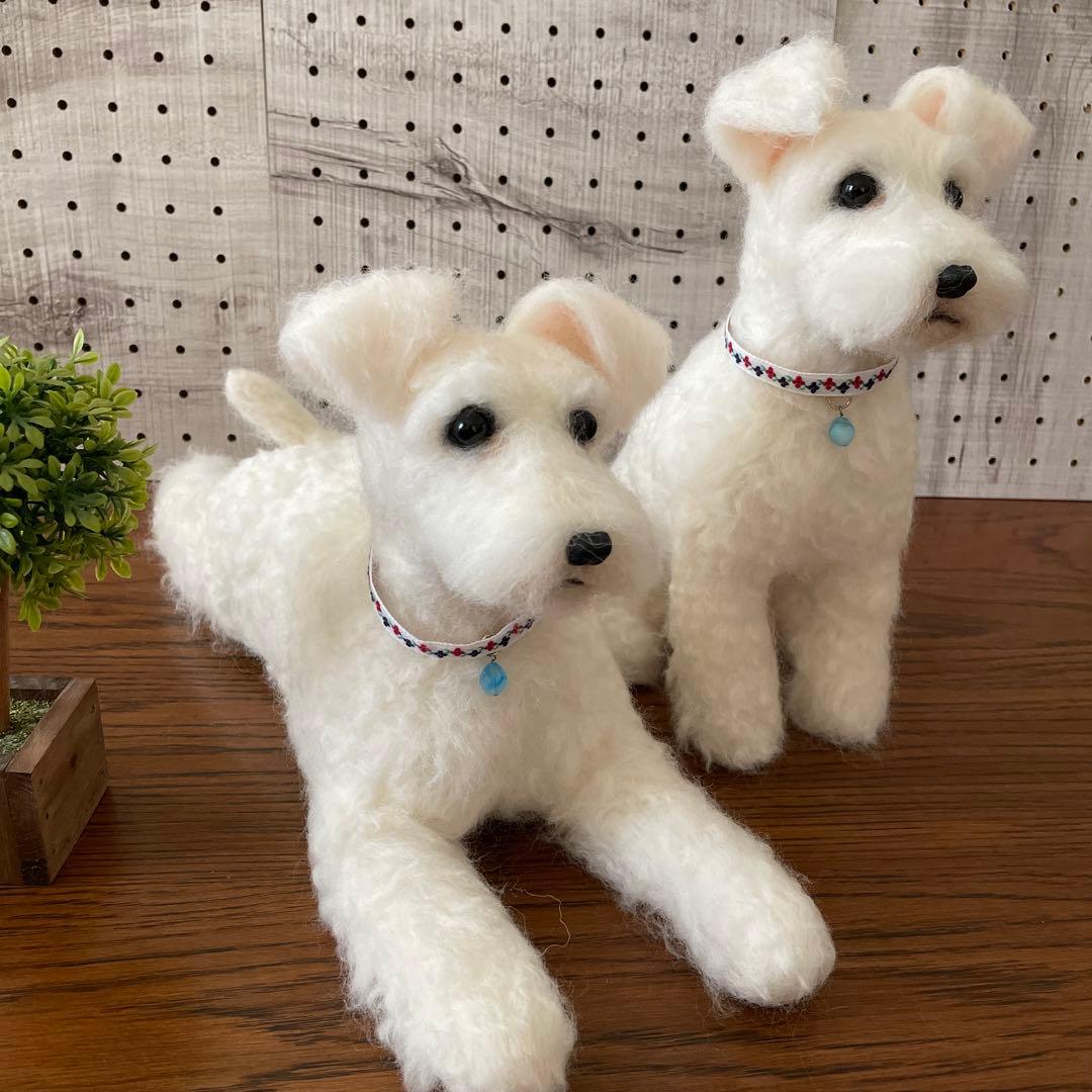 羊毛フェルト ミニチュアシュナウザー 3点 専用出品 - メルカリ