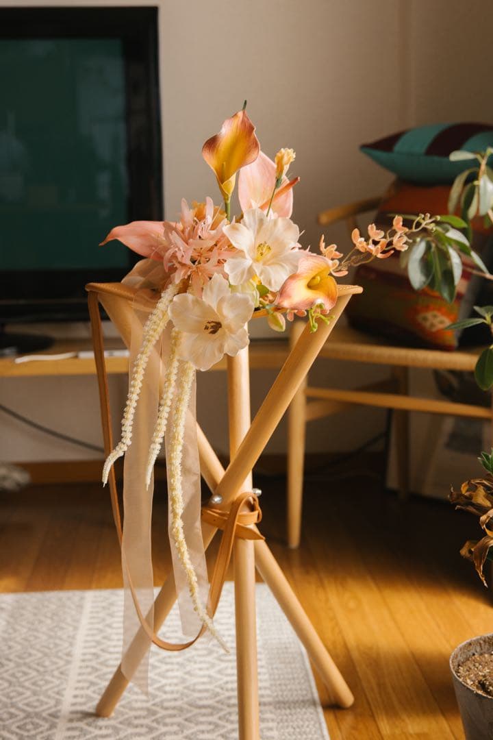 完売品】NABANA flower ウェディングブーケ＆ブートニア テラコッタ