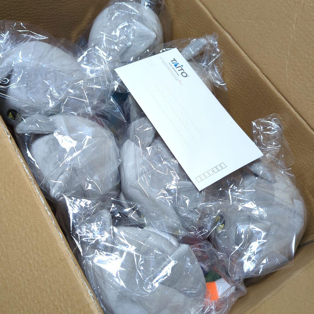 当選品！】仕事猫 おすわりBIGぬいぐるみ レインボーブルゾンver. 7種