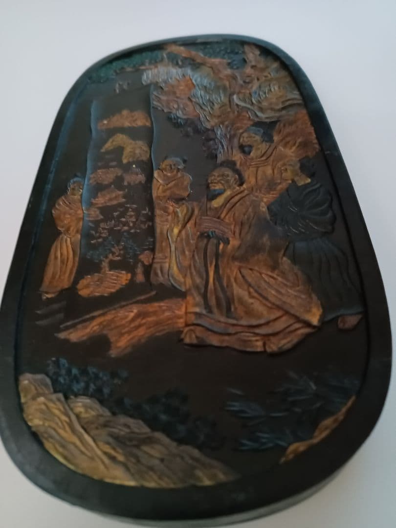 漆芸 - 静嘉堂文庫美術館 【本漆塗本蒔絵公家の図】江戸