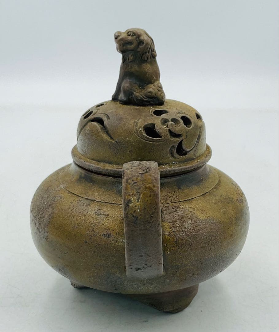 ◉【13】◉昭和初期の作品 木村陶峰 備前焼香炉 共箱 茶道具◉