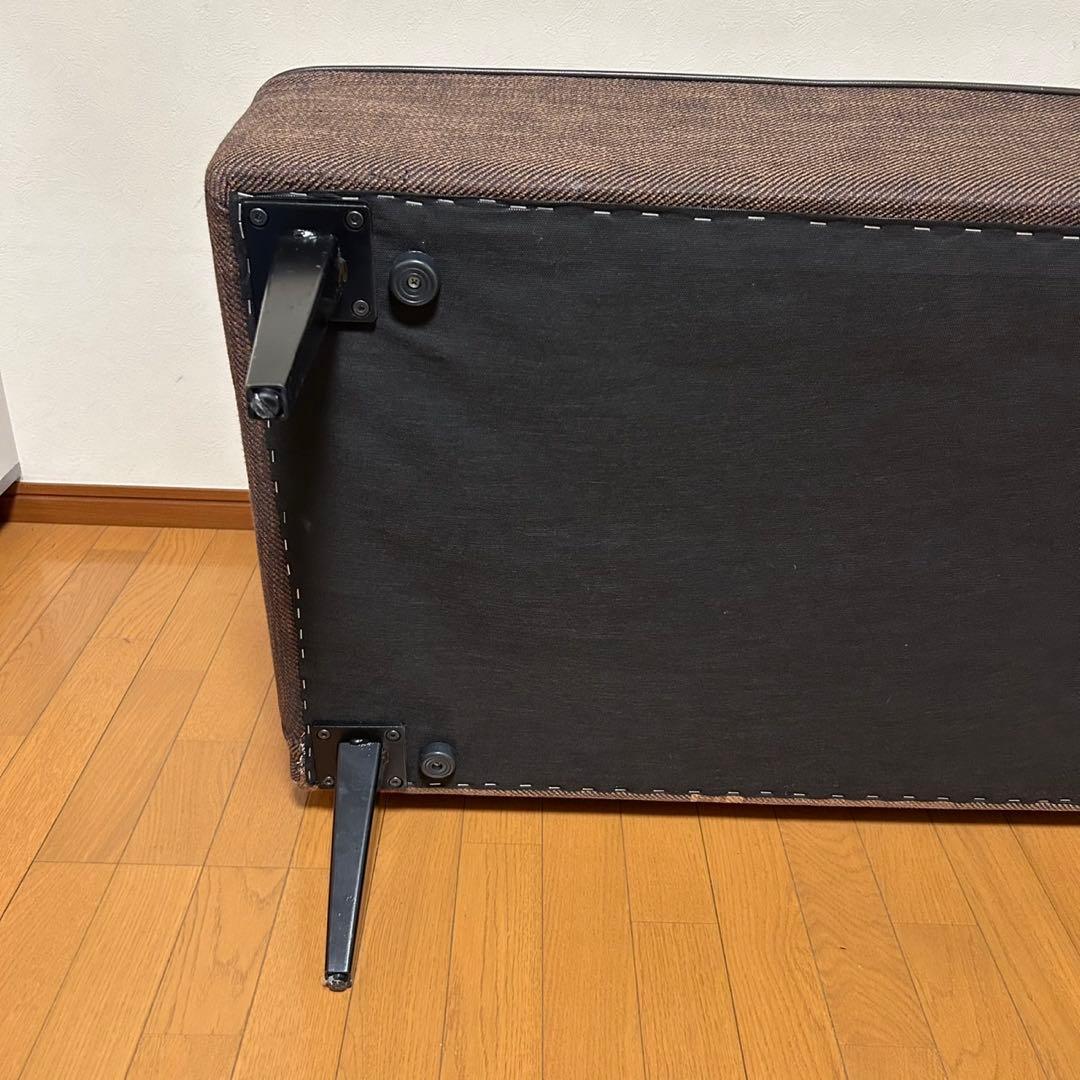 クラッシュゲート チェルシーソファ 2P ブラウン チェック柄2人掛け