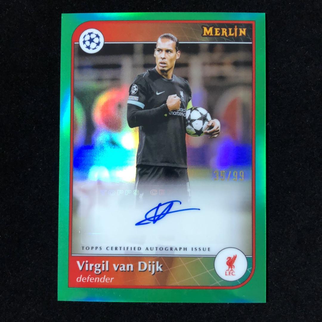 Virgil van Dijk Topps Merlin /99 Auto 直筆 - メルカリ
