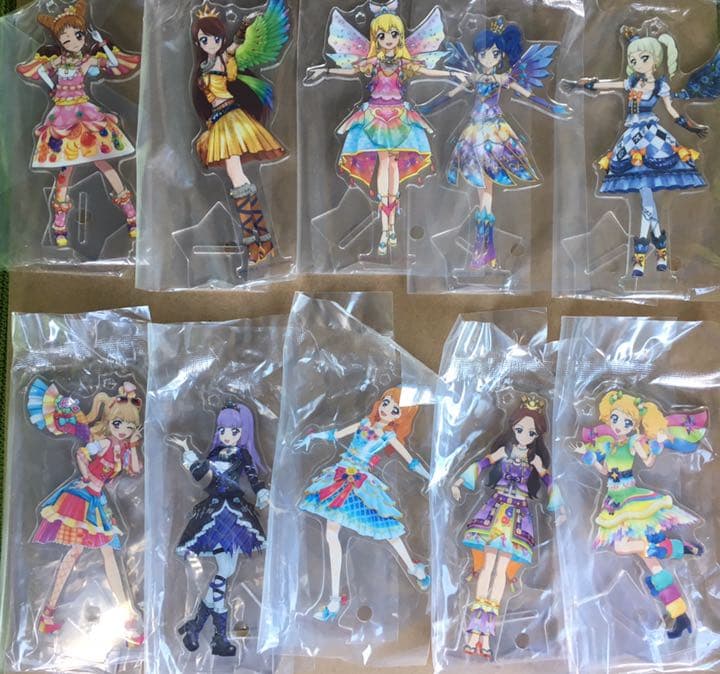アイカツ 一番くじ H賞 アクリルスタンド 全10種 ♪) アイカツ! ダイカット アクリルスタンド 一番くじ ～HAPPY 7th