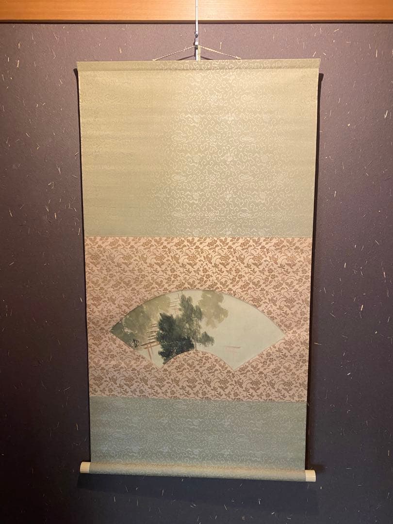 傑作・真作] 下村観山 伏見稲荷 日本画 掛軸 京都 神社 縁起 絵画