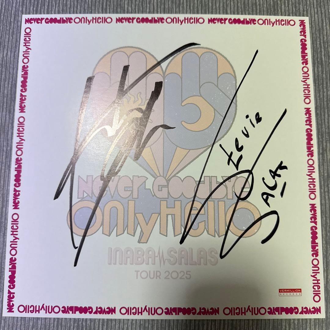 INABA/SALAS サイン色紙 会場限定 CD(特典DVD)付き
