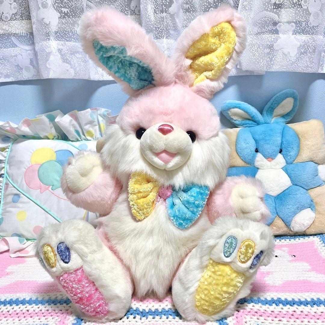 ヴィンテージ DanDee 特大 イースターバニー ぬいぐるみ ファンシー