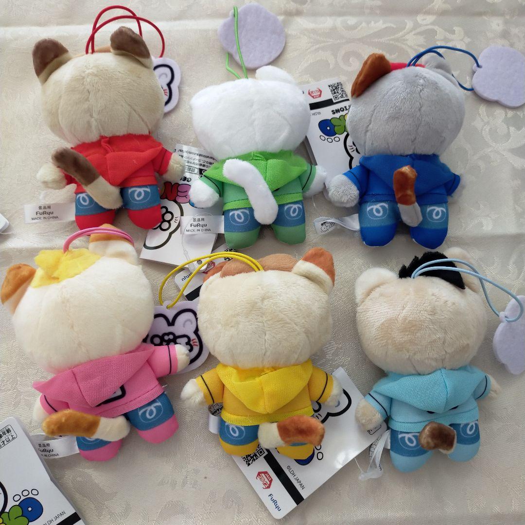 新品タグ付き】GENERATIONSジェ猫 マスコット ぬいぐるみ全6種セット