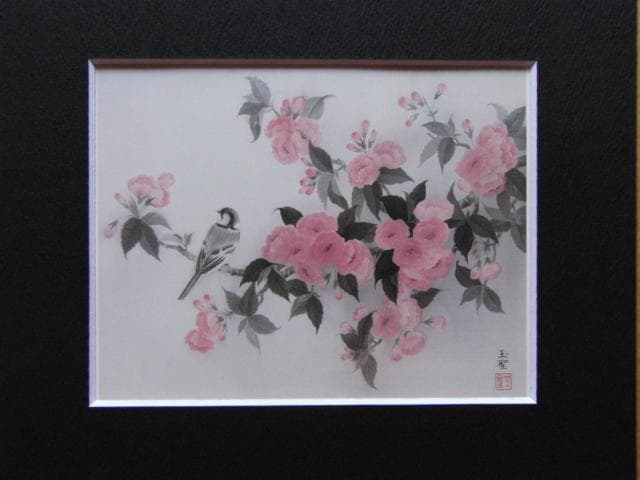 塩澤玉聖、【麗（うらら）】、希少な額装用画集より、美品、新品額装付