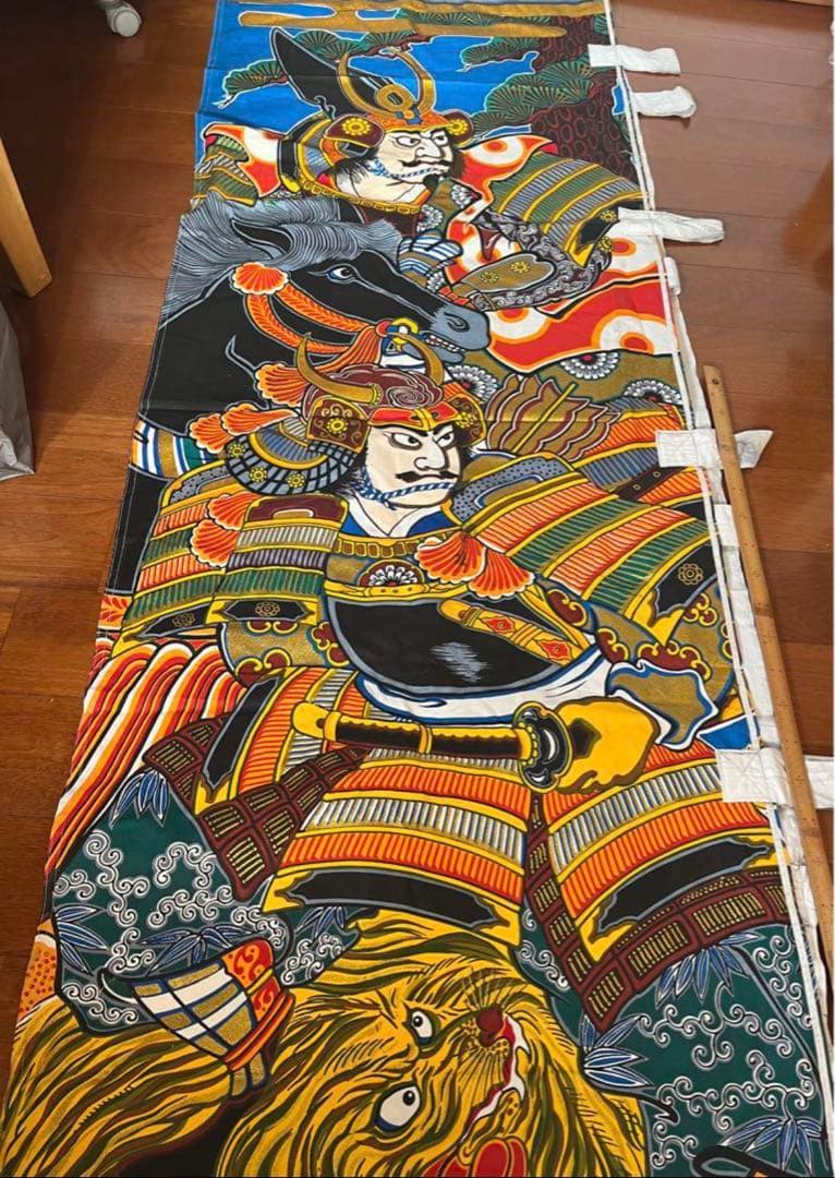 武者絵のぼり　木綿 武者絵のぼり 木綿 - メルカリ
