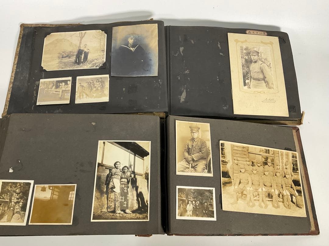 軍隊 軍人 戦争 旧日本軍 家族写真 まとめて軍隊アルバム 古写真 写真帖