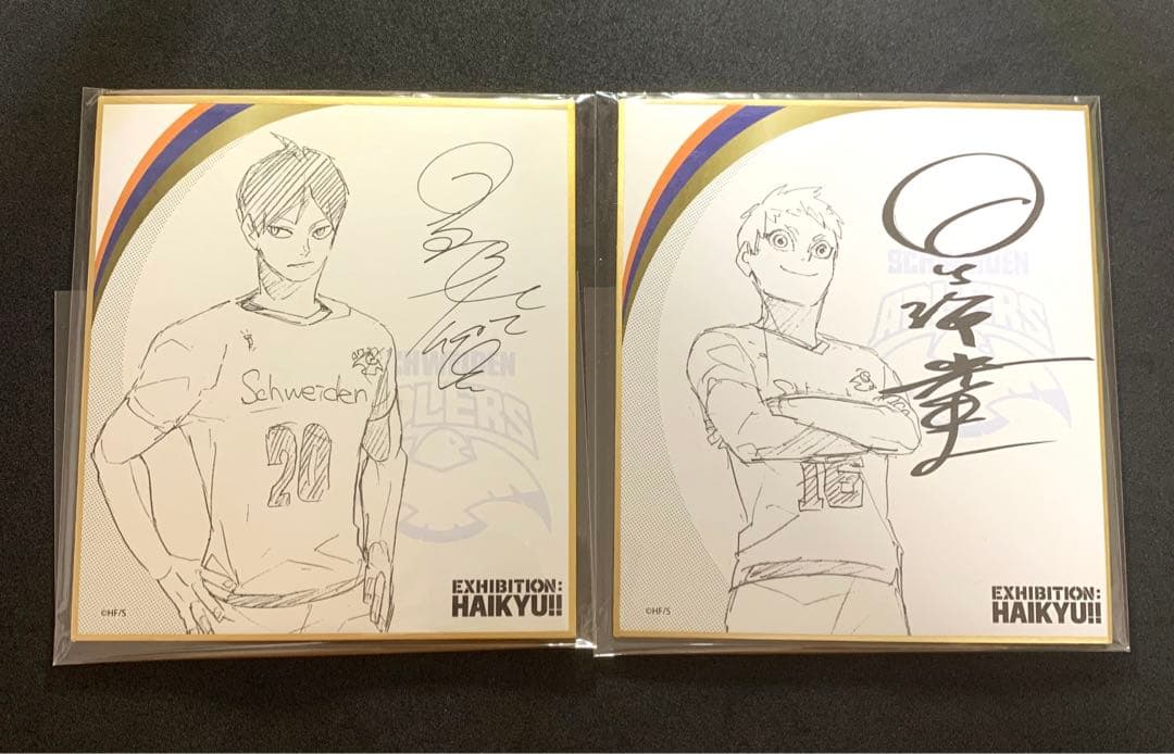 ハイキュー展 影山飛雄 星海光来 色紙 アドラーズ サイン ハイキュー