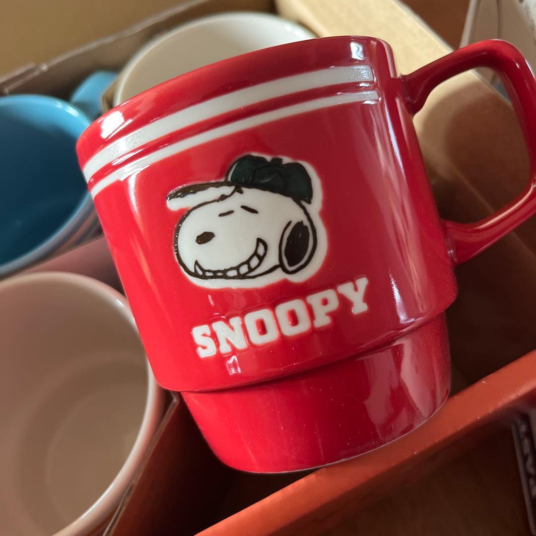 新品 スヌーピー スタッキングマグ パスタプレート コストコ