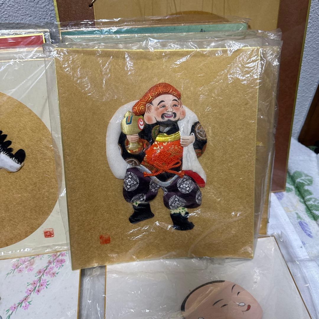 日本の伝統文化 はり絵・きり絵 セット 色紙サイズ