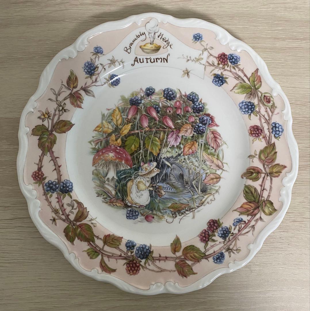 美品】ロイヤルドルトン ブランムリーヘッジ皿 4枚セット