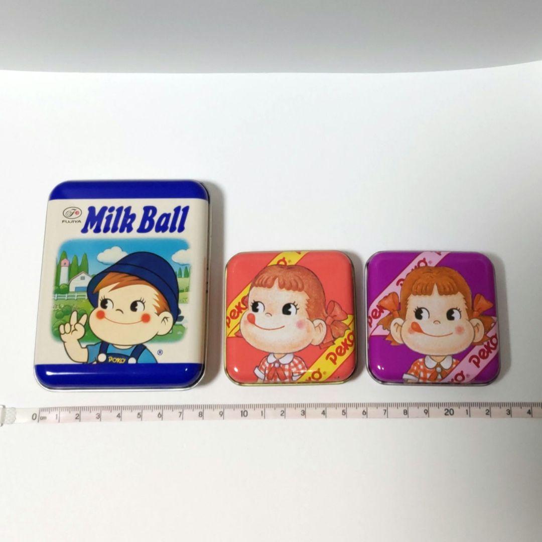 平成レトロ ペコちゃん ポコちゃん ドロップ缶 空き缶 不二家 ミルキー