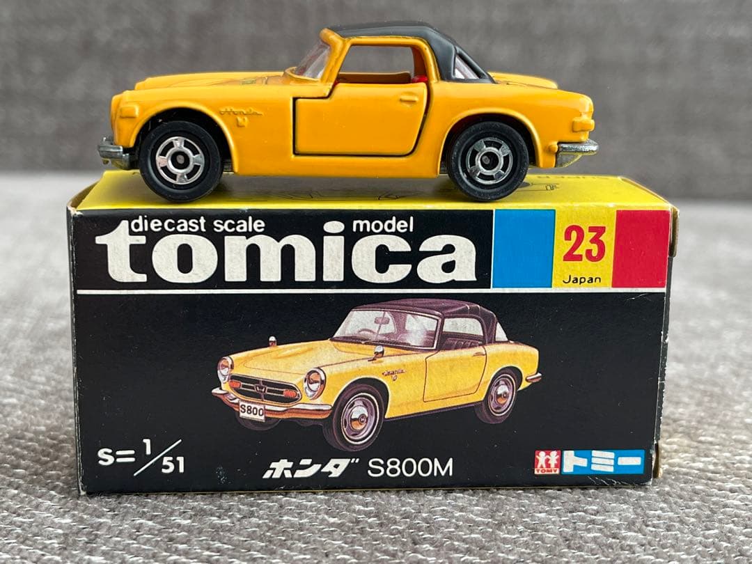 トミカ 絶版 黒箱No. 23 ホンダS800M 日本製 - メルカリ