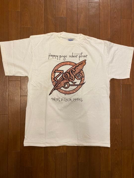 JIMMY PAGE ROBERT PLANT TOUR 1995/6 Tシャツ Jimmy Page + Robert Plant 1995 Tour T-shirt – Reware Vintage